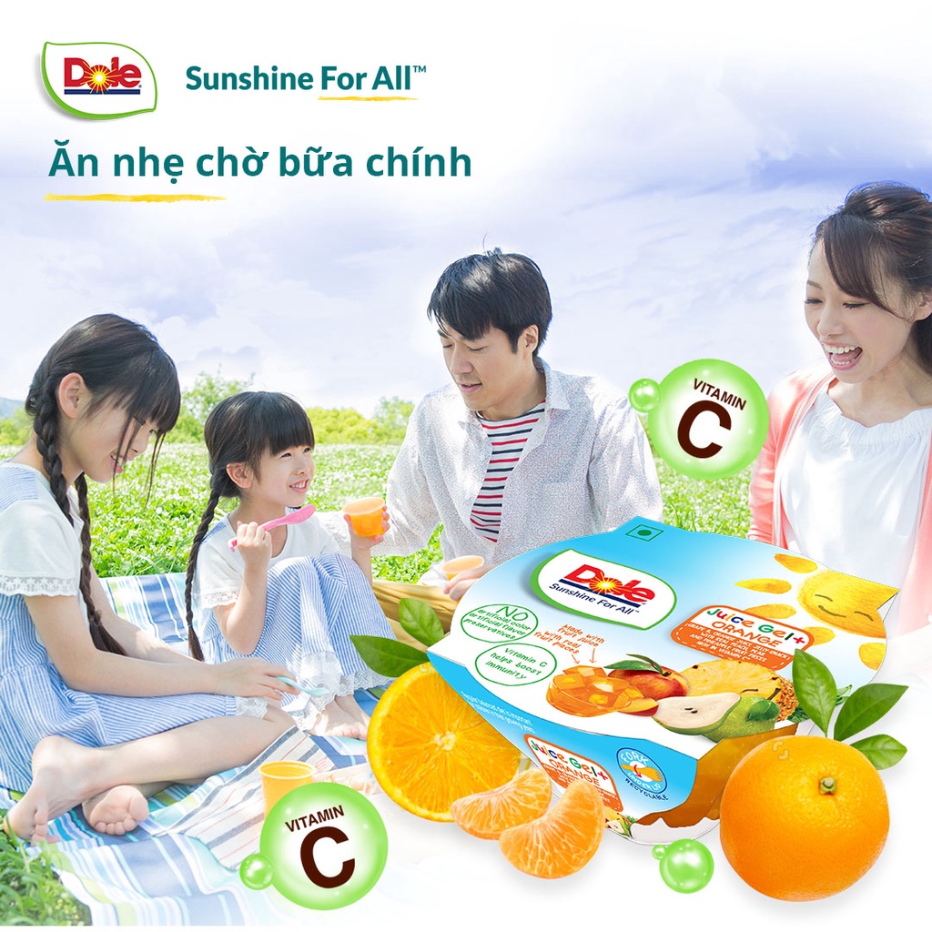 Thạch trái cây từ nước ép Dole 93g