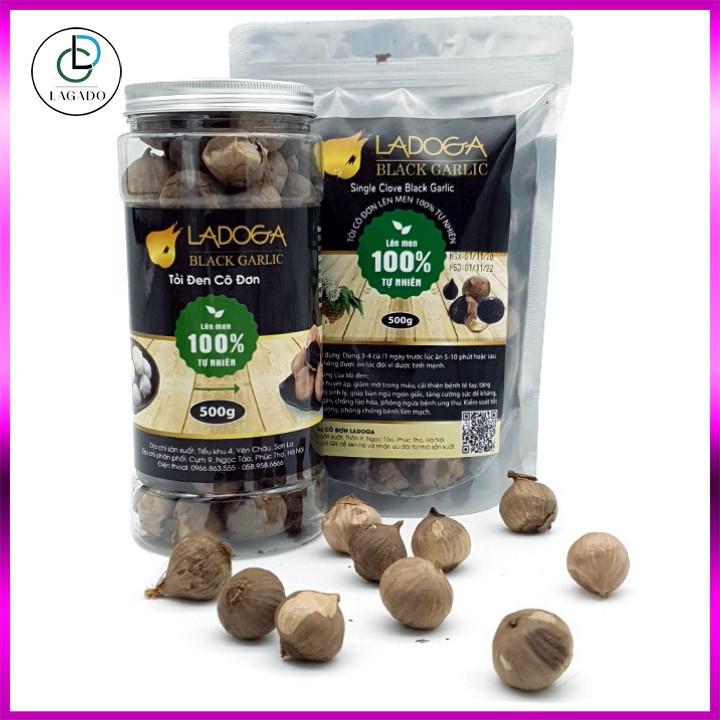 500 gam Tỏi đen cô đơn LADOGA lên men tự nhiên