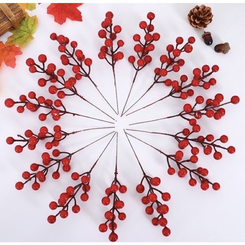 Chùm đào đông rời 5 loại, khách tự làm cành theo ý muốn,trang trí đón Tết