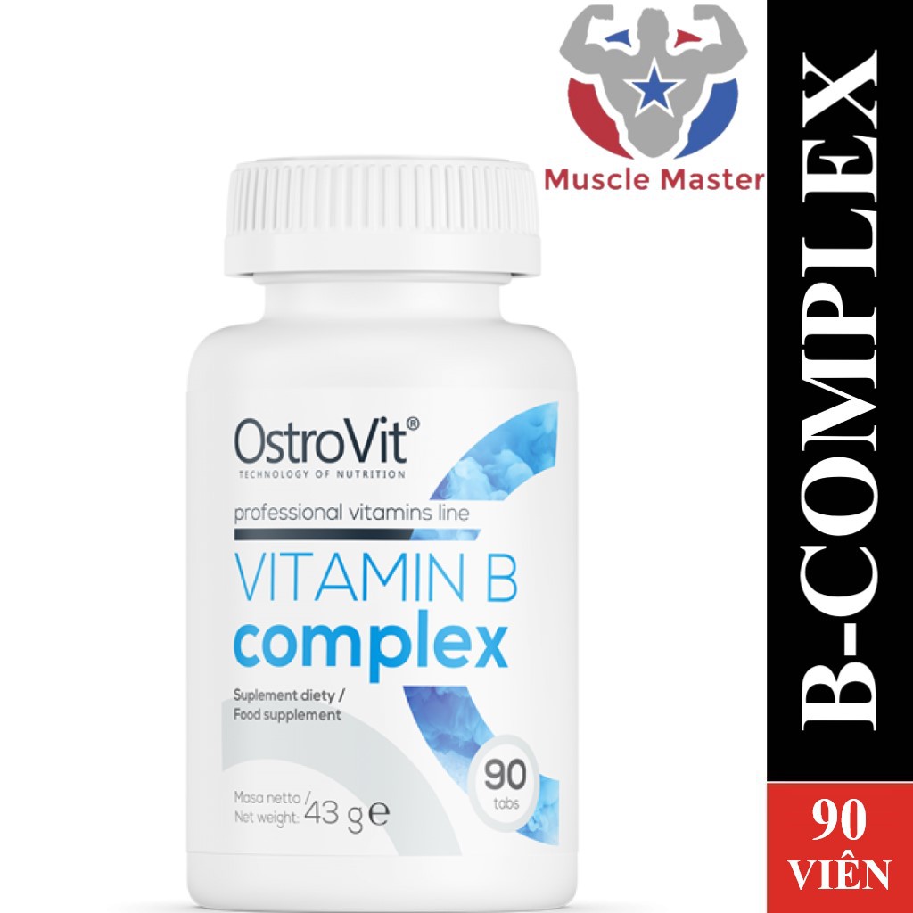 [CHÍNH HÃNG] Viên Bổ Sung Vitamin B Tổng Hợp Ostrovit Vitamin B Complex 90 Viên