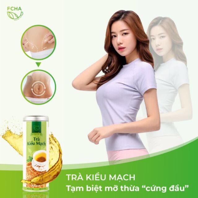 Trà kiều mạch + tặng bình uống trà