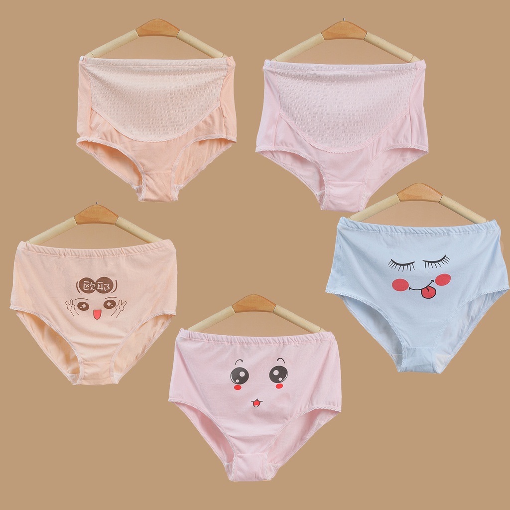 YHTN quần lót bầu cạp chéo bigsize quần lót bầu bà cao cấp áo maternity panty dành pregnant underwear sịp đồ lót bầu shop mẹ kháng khuẩn bộ giá rẻ thông hơi chụp ảnh nội y bầu on off quần mommy cạp cao cho set cotton