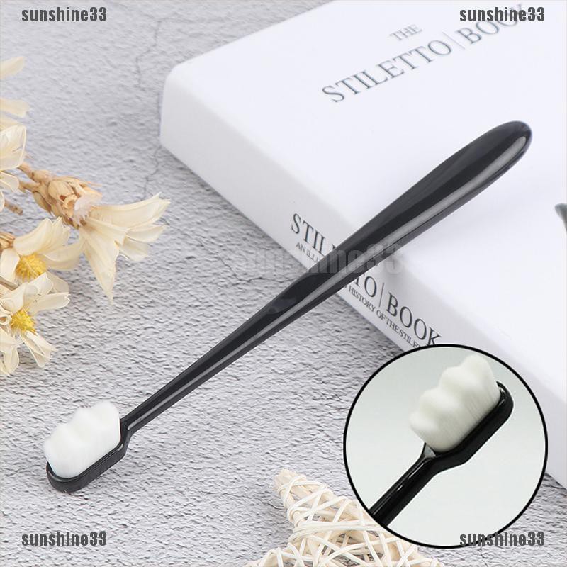 [Hàng mới về] Bàn chải đánh răng lông mềm tay cầm dài màu trơn tiện dụng