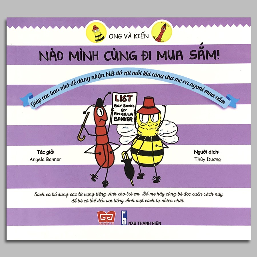 Sách – Ong Và Kiến 6 – Nào Mình Cùng Đi Mua Sắm! – Angela Banner ,SKU : >>>🇻🇳 Top1Vietnam 🛒>>> shopee.vn 🇻🇳🇻🇳🇻🇳🛒🛍🛒