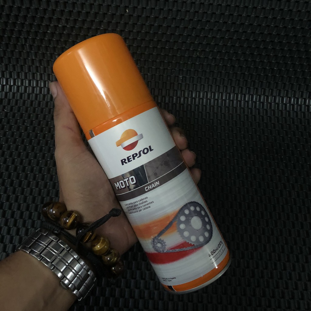 Dưỡng sên nhập khẩu cao cấp Repsol Moto Chain 400ml (Made In Spain)