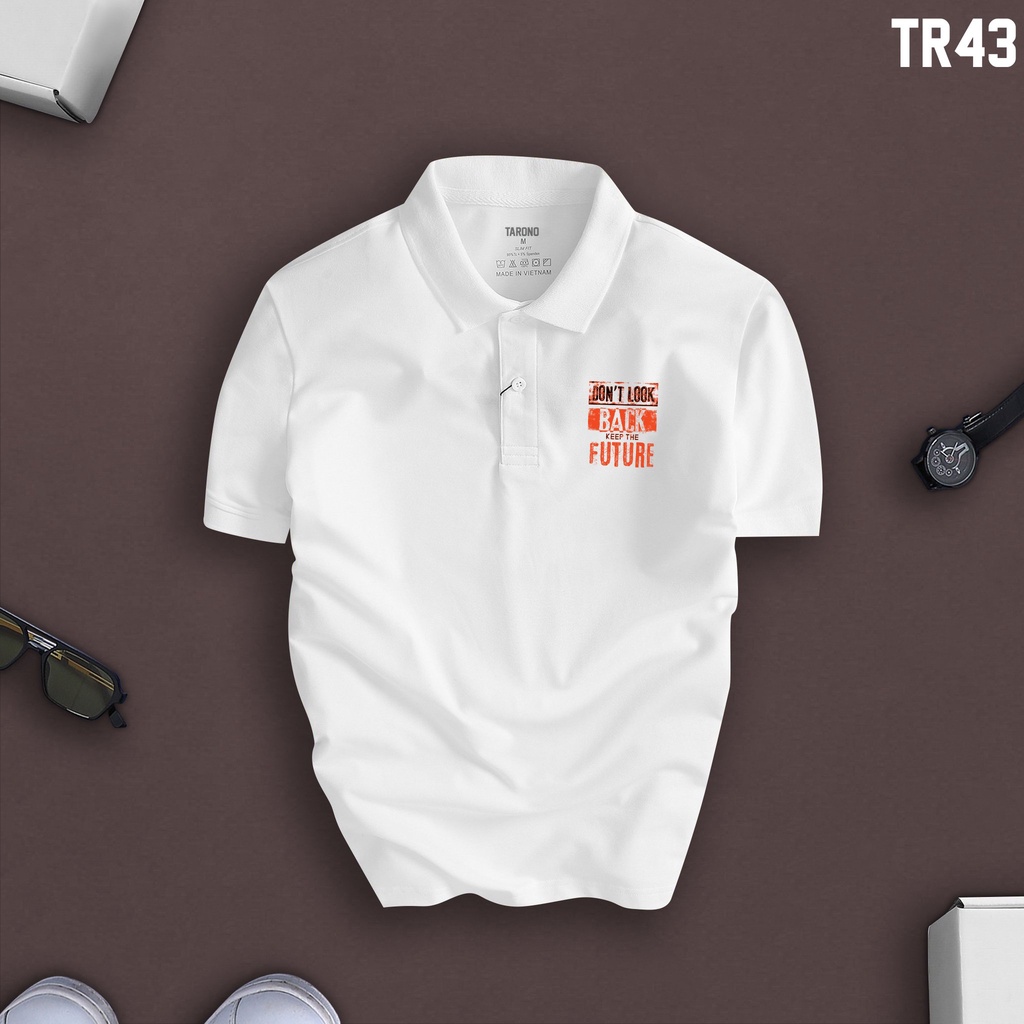 Áo Polo nam cổ bẻ vải xịn fullbox, trẻ trung, thanh lịch - TARONO TR43 phong cách ÂU MỸ