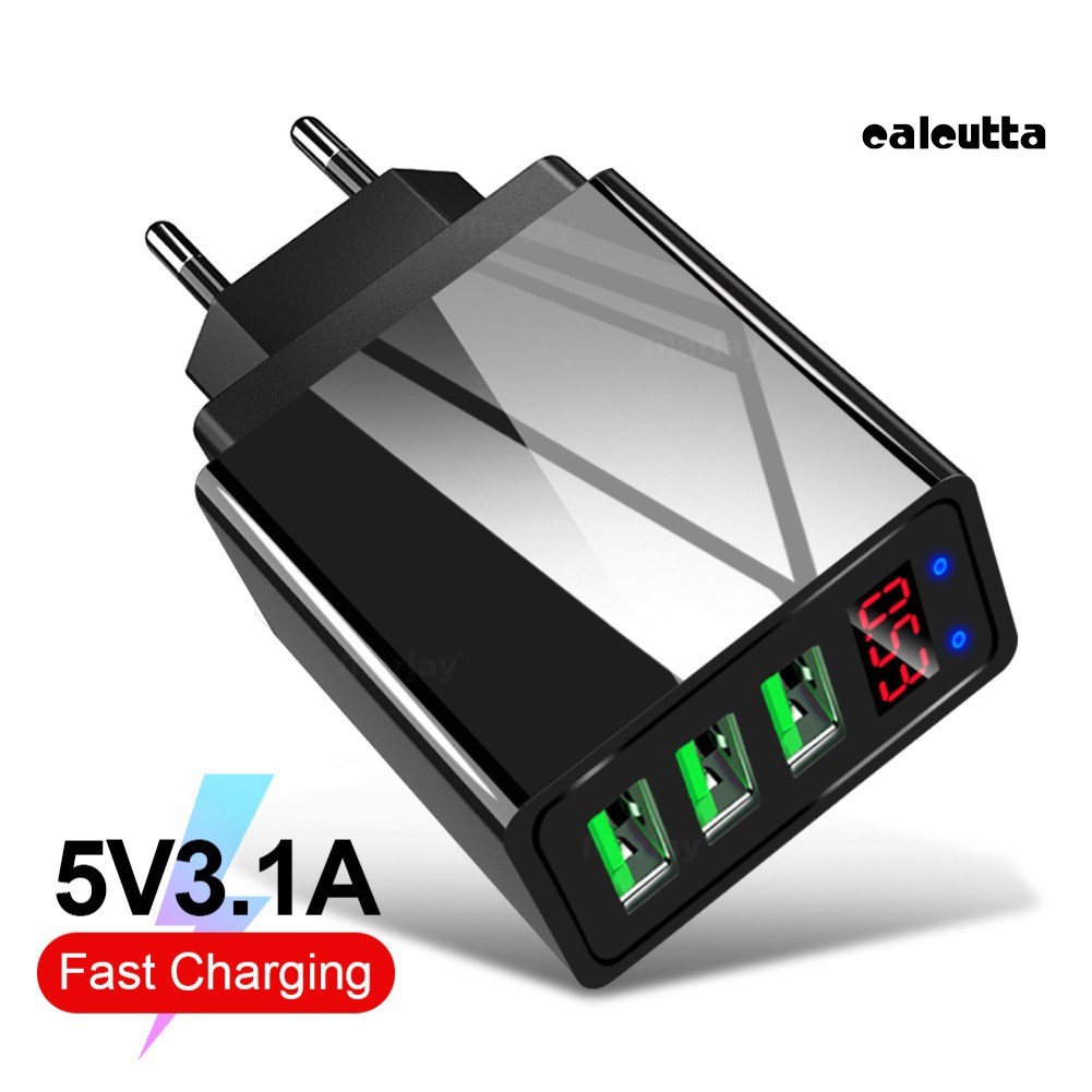 Củ Sạc Nhanh 3 Cổng Usb 3.1a