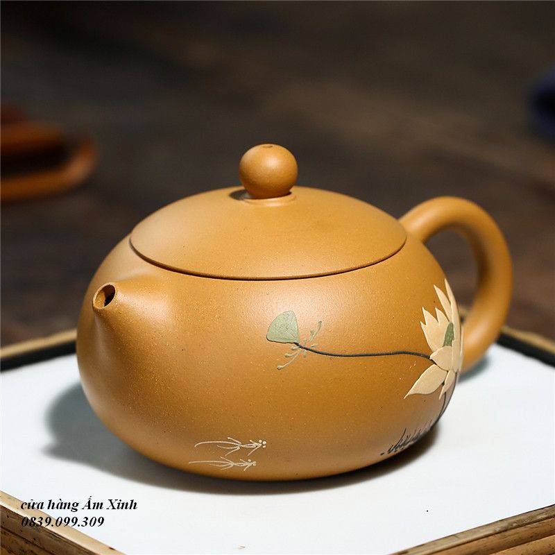 Ấm Tử Sa Nghi Hưng Tây Thi 340 ml (Hoàng Kim Đoạn Nê)