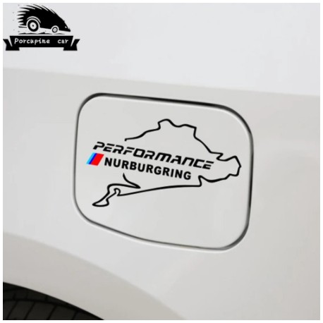Sticker BMW chữ Performance Nurburgring miếng dán Decal Nắp Bình Xăng Xe Hơi ô tô Bmw 1 3 5 7 Series X3 X5 X6