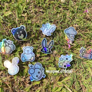 Set 10 sticker hologram lấp lánh bắt mắt