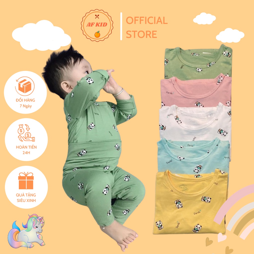 Bộ Dài Tay Peekaboo Gấu Panda Cho Bé  Cao Cấp  Bộ dài tay mềm mịn cho bé trai bé gái