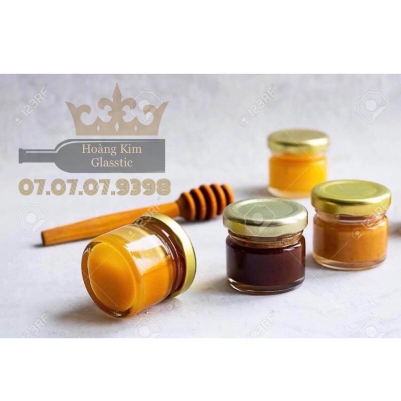 Bộ 20 HỦ THUỶ TINH NẮP THIẾC LOẠI 30ml