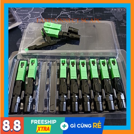 Bộ 30 Đầu nối quang Fast connector SC/APC (Đầu nối cáp quang SC không cần sử dụng máy hàn)