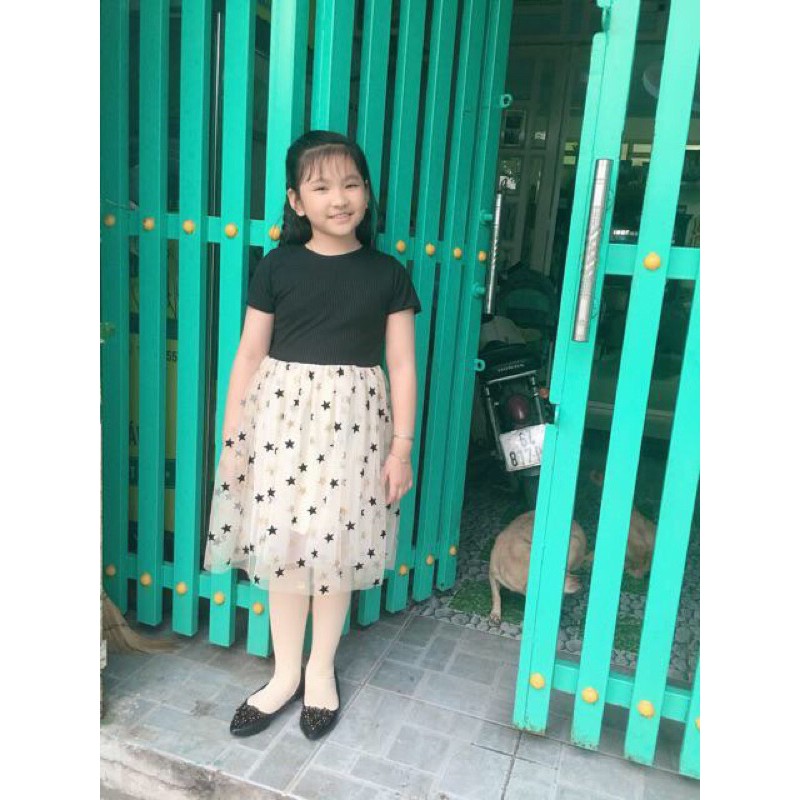 Đầm ngôi sao công chúa cho bé gái lớn size đại