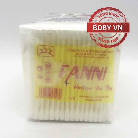 Tăm bông Fanni vệ sinh cho bé 100% cotton