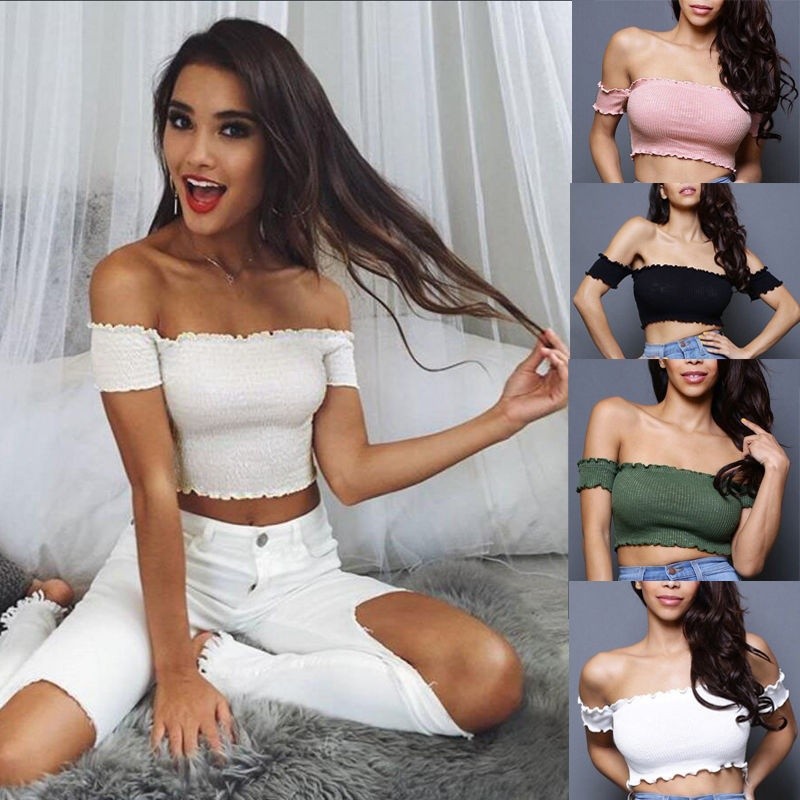 ღ𝓂ℰWomen Summer Casual Tank Tops Sleeveless Crop Top Vest Bandeau | BigBuy360 - bigbuy360.vn
