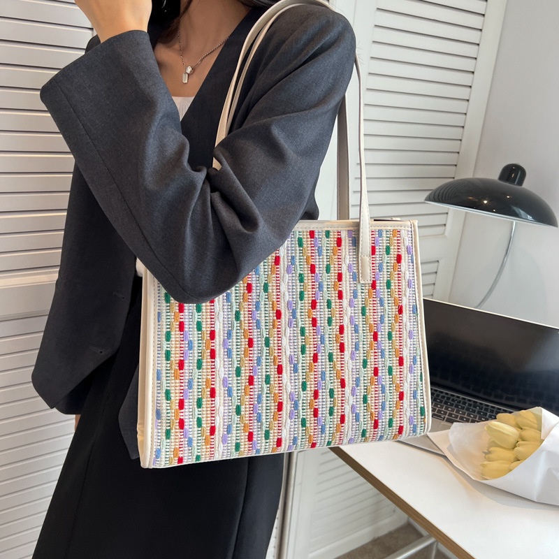 Túi Đeo JASMIN NOIR Chéo Nắp Gập Vải Canvas In Họa Tiết Hoa Xinh Xắn Thời Trang Cho Nữ