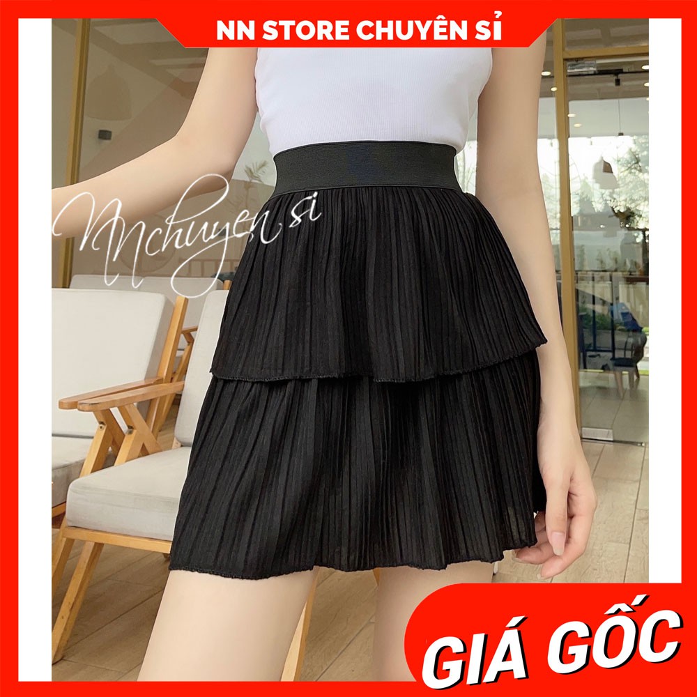 CHÂN VÁY XẤP LI TẦNG XINH XẮN KN89 ⚡ẢNH THẬT⚡ CHÂN VÁY NỮ