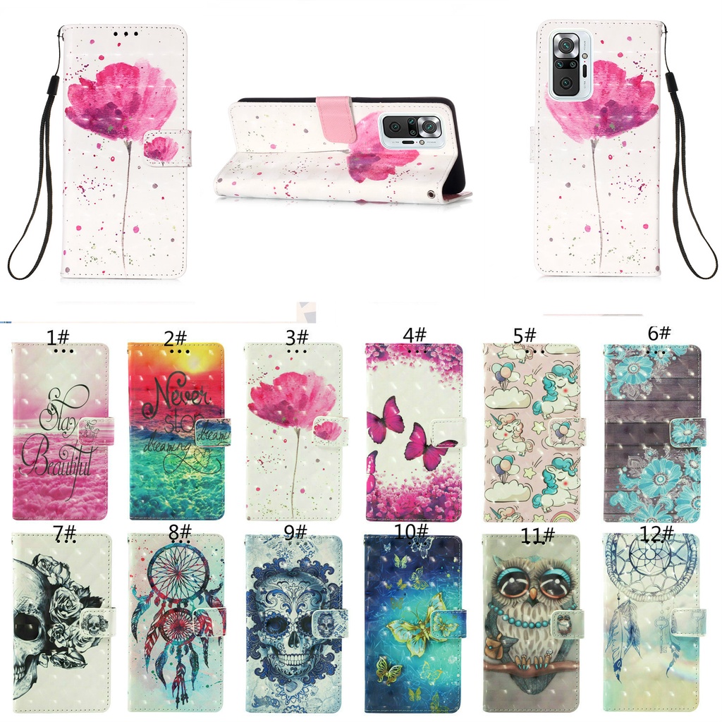 Bao Da In Hình 3d Cho Xiaomi Redmi Note 10 Pro / Note 10 Pro Max / Redmi Note 10s / Note 10 4g / Mi 10s / 11i / Poco F3 / K40 / K40 Pro