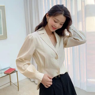 Áo sơ mi Hstyle cổ vest OM81482
