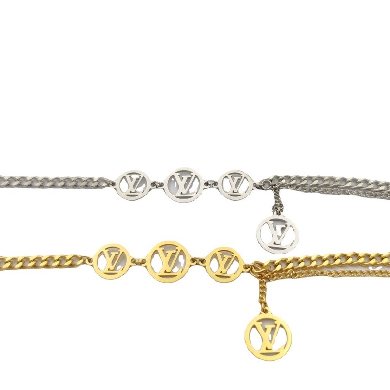 Vòng Tay Thép Titan Mạ Vàng 18K Thiết Kế Đơn Giản Thời Trang Cao Cấp Cho Nữ