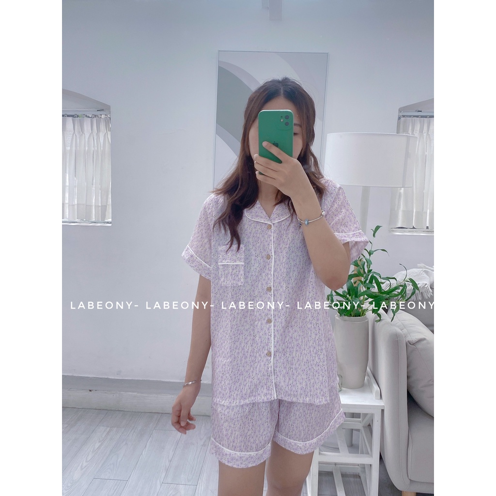 Pyjama nữ đồ mặc nhà đồ bộ mùa hè mềm mát Sala set- Labeony