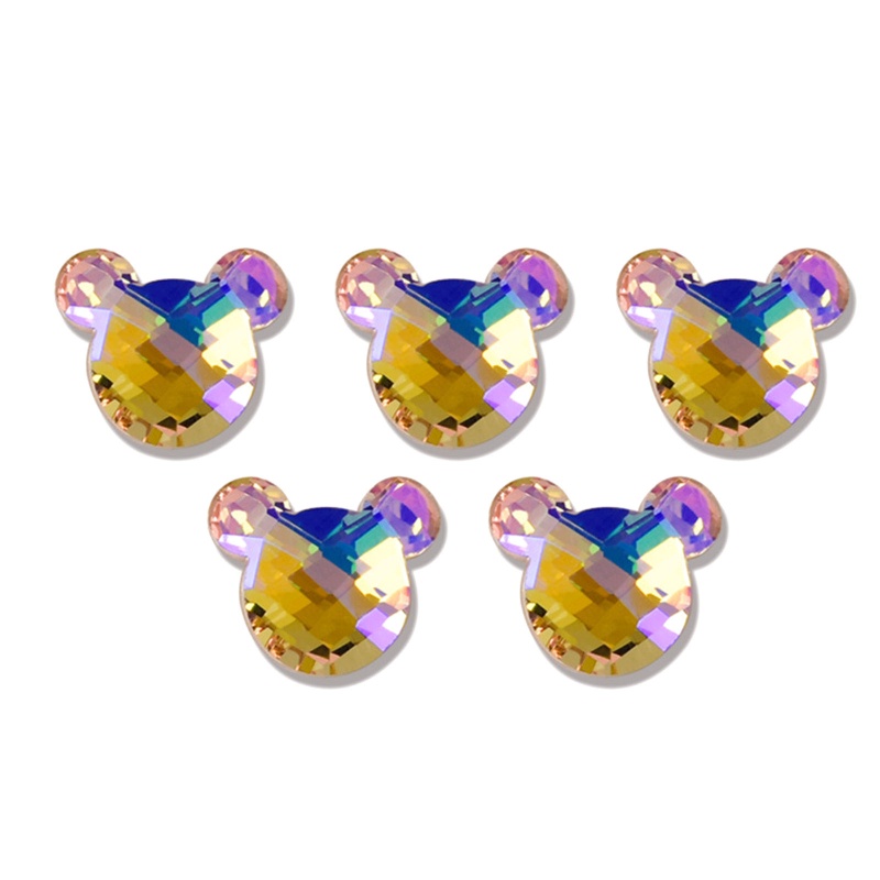 Hộp Pha Lê Mini Hình Chuột Elf Trang Trí Móng Tay Cho Nữ