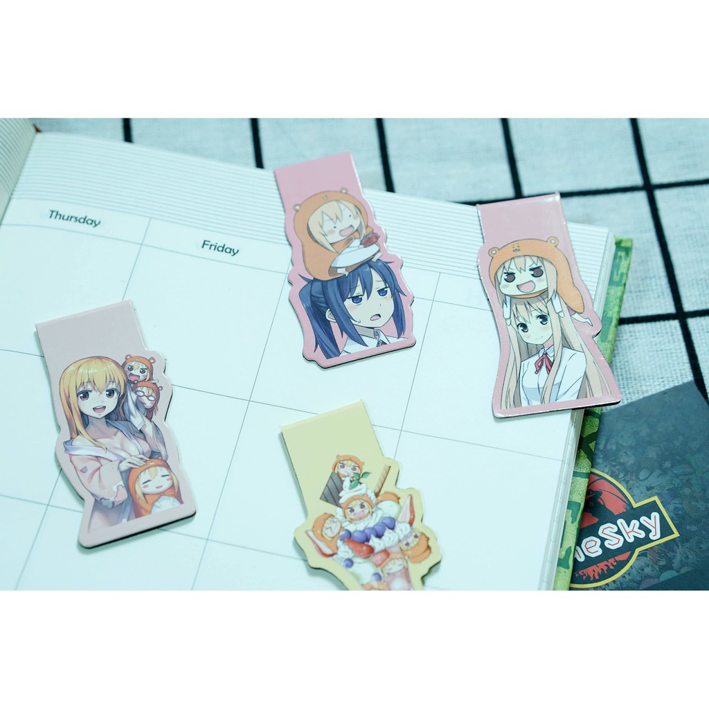 Bookmark nam châm anime nhiều mẫu - kẹp sách anime