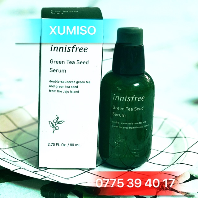 Tinh chất dưỡng ẩm cô đặc từ dầu hạt trà xanh tươi - Green Tea Seed Serum Innisfree