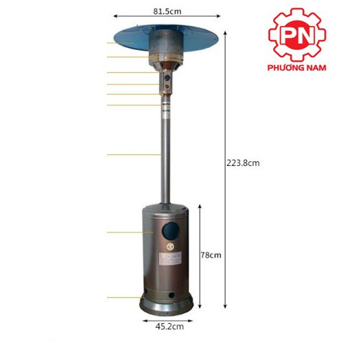 Đèn sưởi, Cây sưởi di động ngoài trời dùng gas