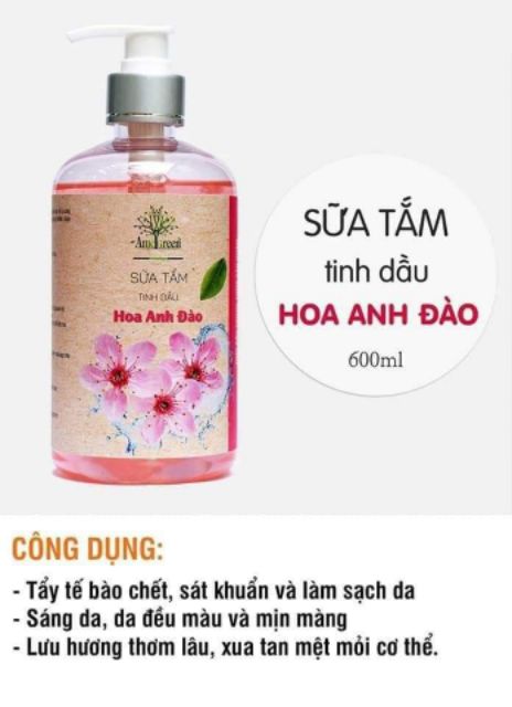 SỮA TẮM TINH DẦU HOA ANH ĐÀO AMEGREEN