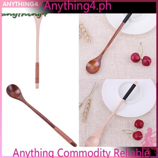 Muỗng gỗ cán dài chất liệu gỗ tự nhiên dùng để pha cà phê/ăn món tráng miệng