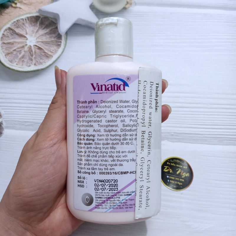 ✔️ Sữa tắm gội vinatid 150ml