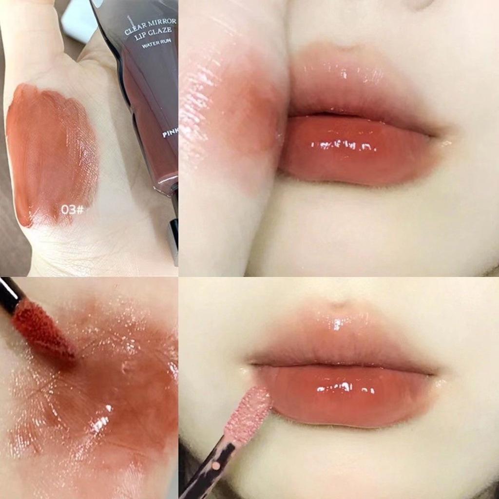 (Hàng Mới) Son tint bóng dạng tuýp Pinky Focus Lip Glaze, son môi nội địa trung