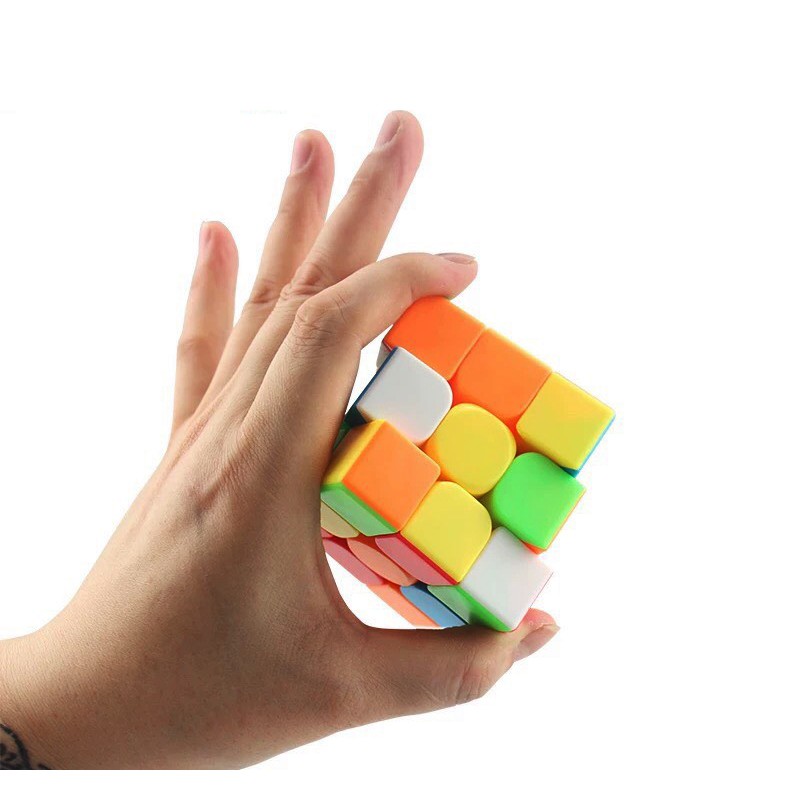 Rubik 3x3 - Rubik 3x3x3 Stickerless Cao Cấp Xoay Trơn, Cực Mượt, Bẻ Góc Tốt