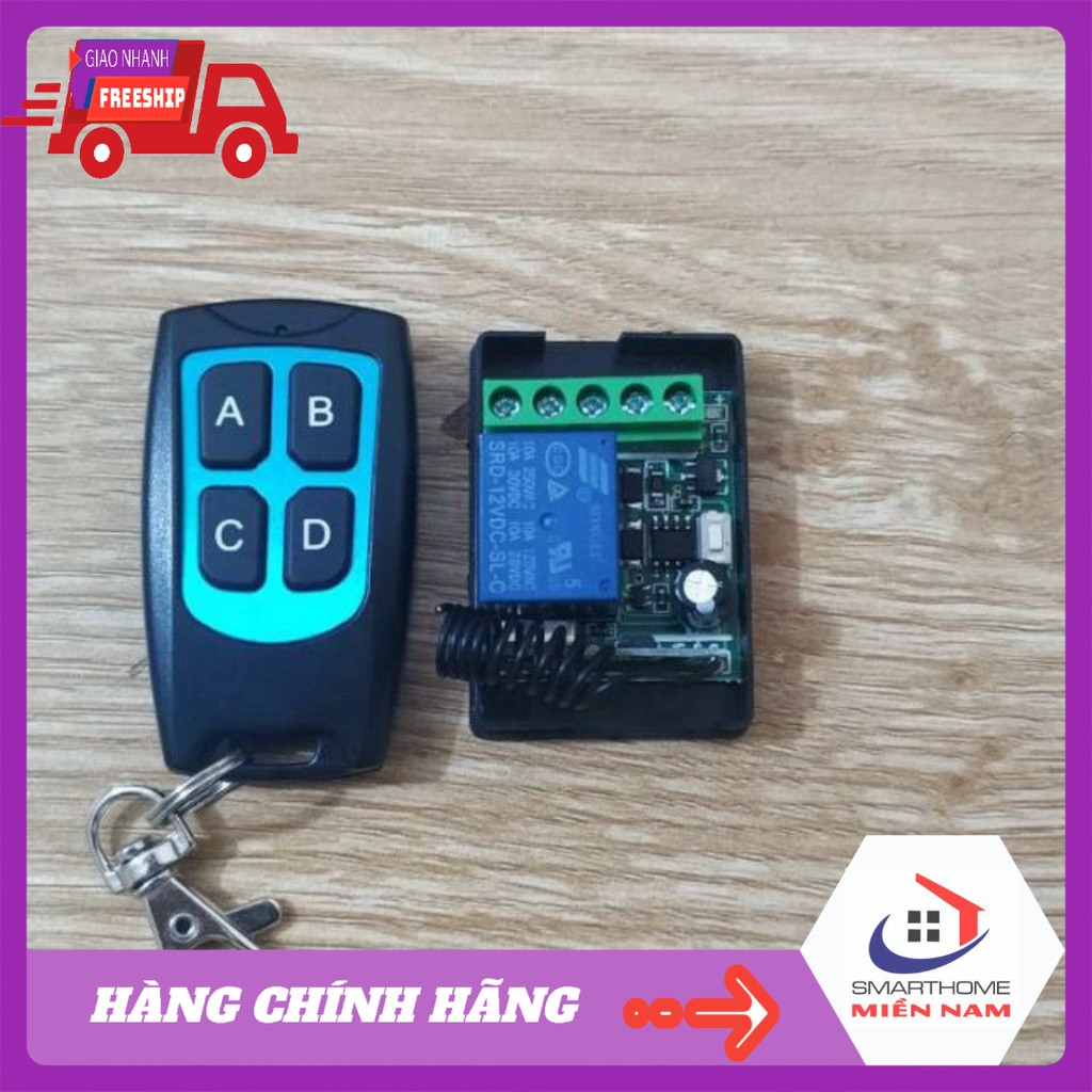 Mạch điều khiển từ xa RF 433 🌐GIÁ TỐT🌐 dùng nguồn 12V kèm remote 2 nút