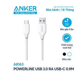 Cáp sạc anker powerline usb-c ra usb 3.0 dài 0.9m - a8163