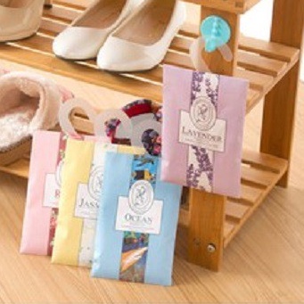 (Được Chọn Mùi) TÚI THƠM THẢO MỘC T1 Tinh Dầu Tự Nhiên Treo Phòng Ngủ - Gói Thơm Mini Để Tủ Và Móc Treo Trong Suốt T10