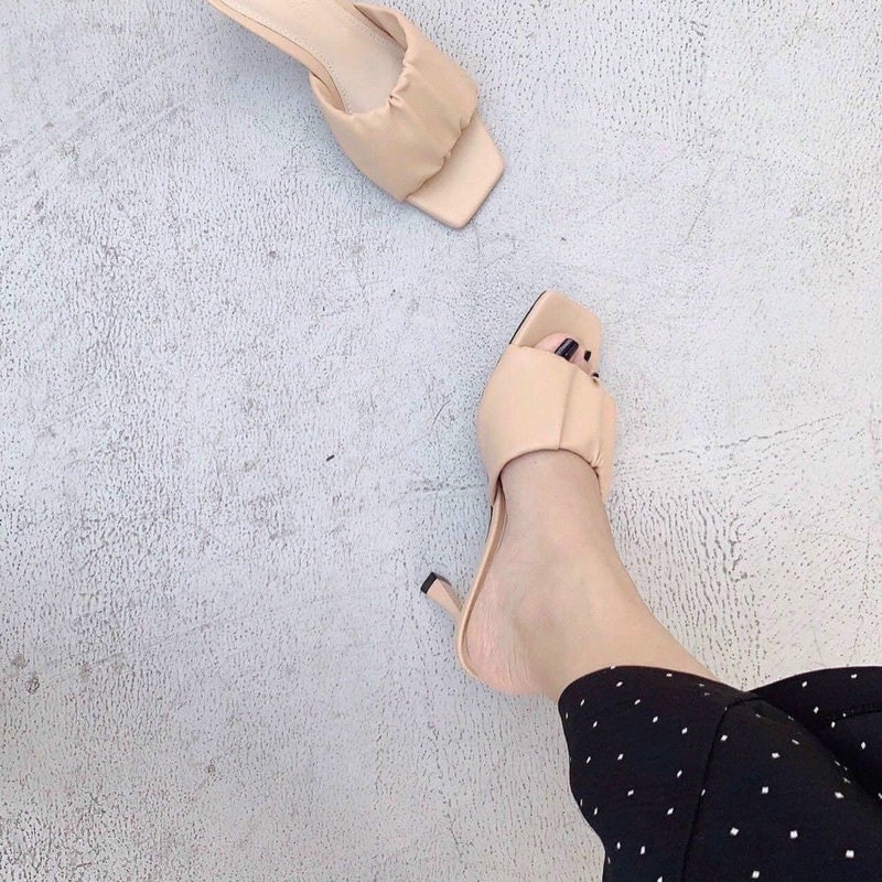 Dép lê cao gót 3 màu