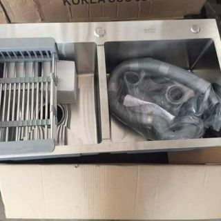 Chậu rửa bát inox 304 ( 2 hố cân 78 x 43)