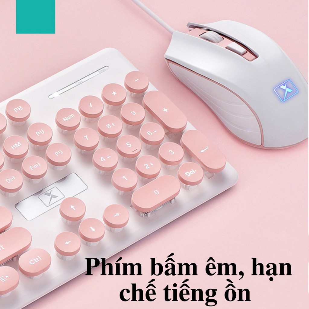 Combo Bàn Phím Và Chuột Có Dây Cao Cấp N518 -  Bộ Chuột &amp; Bàn Phím Có Đèn Led - Min STORE