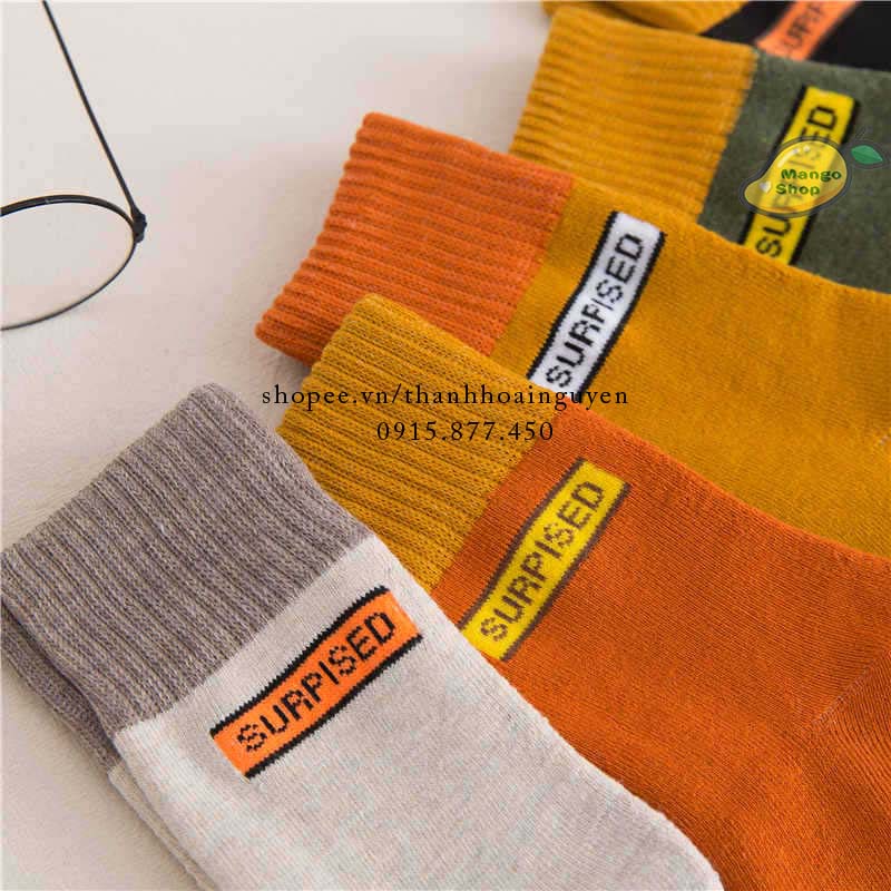 Tất Lót Lông Nỉ 2 Màu Cá Tính Unisex Dành Cho Mùa Đông Đại Hàn