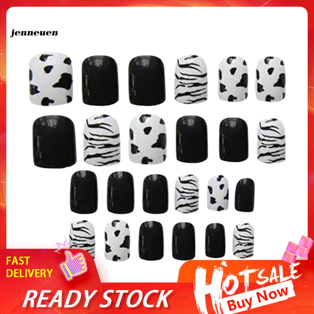 [Hàng mới về] Móng tay giả kèm keo dán thiết kế tinh tế cho nữ