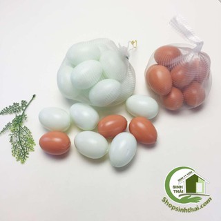 Trứng gà, trứng vịt giả - túi 12 trái - chọn túi