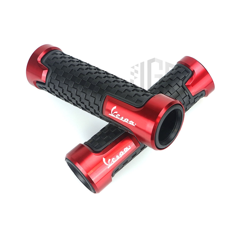 Cặp tay cầm hợp kim cao su Vespa Scooter LT LX GT GTS GTV 300 250 125 200 Sprint 150 22mm CNC