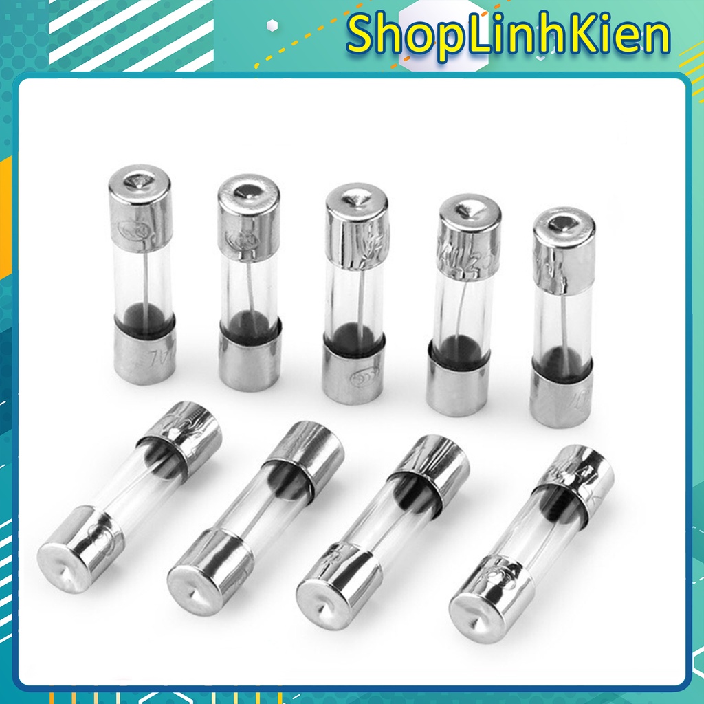 Bộ 5 cầu chì ống thủy tinh 6x30mm đầy đủ các dòng