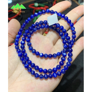 Chuỗi vòng đeo tay đá Kyanite hạt 5 li