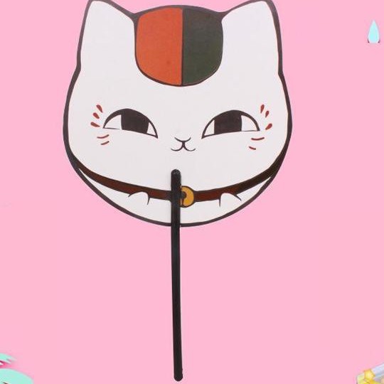 (Nhựa cán 20) Quạt Natsume Yuujinchou Neko Natsume's Book of Friends cầm tay