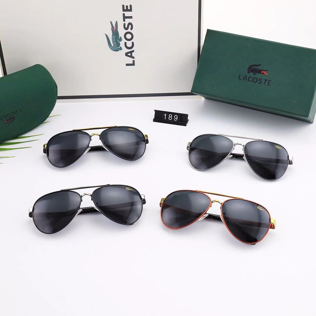 LACOSTE_ Châu Âu và Mỹ Người hâm mộ 2021 Thời trang mới Phim màu khung lớn Kính râm nam và nữ Xu hướng Cặp đôi Đường phố Chụp Trăm trang trí phù hợp Thời trang Du lịch Kỳ nghỉ Bảo vệ tia cực tím Kính râm đi biển