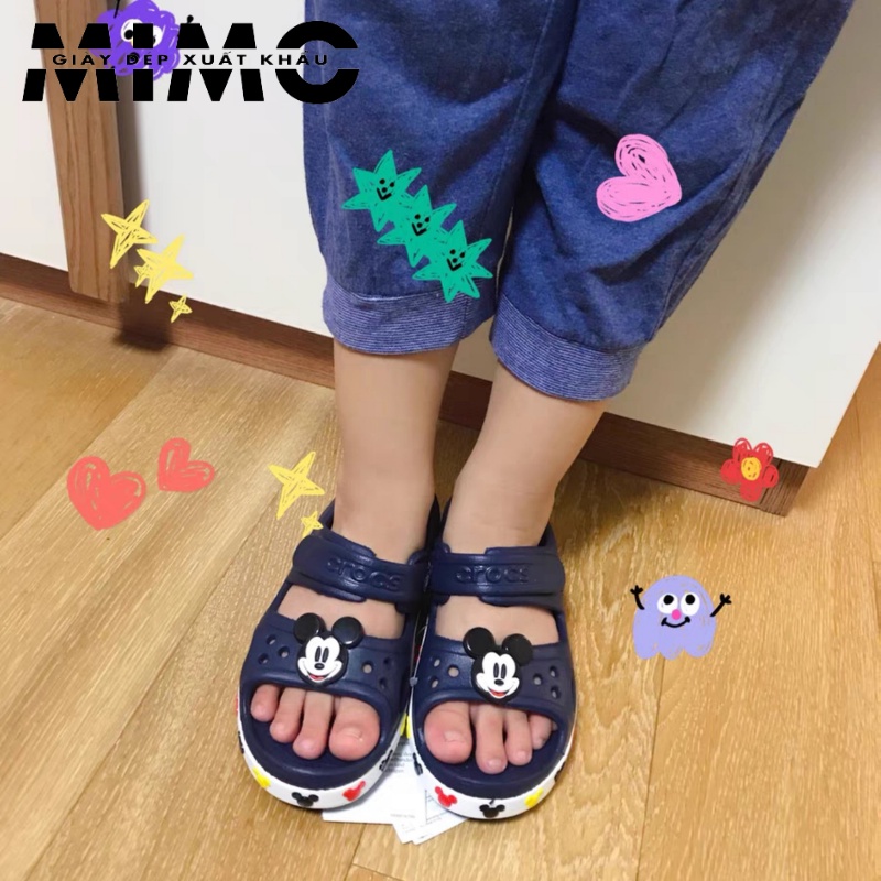 [Tặng sticker] - Sandal trẻ em, dép sandal hoạt hình Mickeeey 3D êm nhẹ, bền đẹp cho bé